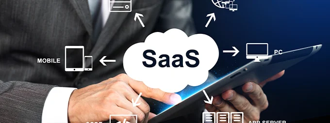 Cloud-based SaaS application dashboard with user analytics