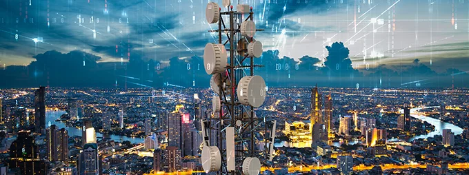 Telecom software solutions with network monitoring, customer onboarding, and billing systems
