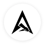 Letter A triangle logo