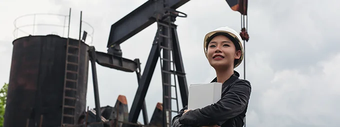 Oil and gas industry dashboard with predictive maintenance and IoT asset monitoring tools